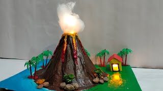Volcano Model School Projectvolcano Working Modelvolcanic Eruptionscience Project