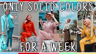 wearing SOLID COLOUR for a WEEK