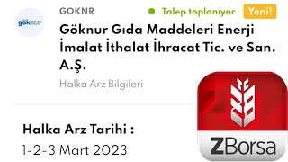 Göknur Gıda Halka Arz Nasıl Alınır - Goknr Halka Arz