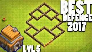 BEST TOWN HALL LEVEL 5 DEFENCE BASE 2018
