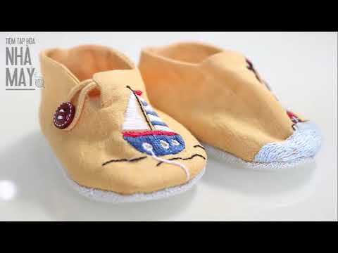 DIY May giầy thêu cho bé cực kì đơn giản, Ai cũng làm được (Baby DIY shoes that everyone can make)