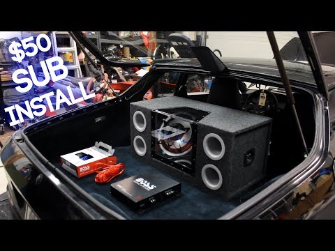 $50 Subwoofer Installation