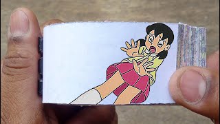 Doraemon Cartoon Flipbook #27 | Nobita Throws Shizuka Flip Book | Flip Book Arti