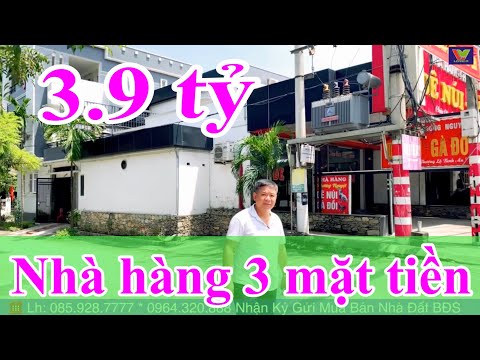 Nhà hàng Phương Nguyệt bán nhà 3 mặt tiền QL1A Tam Điệp Ninh Bình 3.9 tỷ...