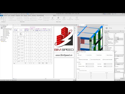 Rebar Images I Tạo hình dạng thép trong Revit I BimSpeed.vn