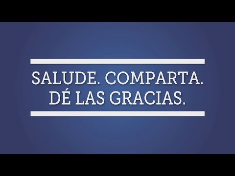 Customer Service: Greet. Share. Thank. (Spanish)