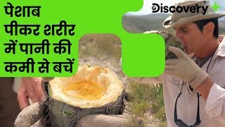 पशब पकर शरर म पन क कम स बच Drinking Urine To Survive Discovery Plus India