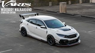 Varis Widebody Honda Civic Type-R Fk8 Walkaround Stabilized