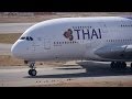 Thai Airways International Airbus A380 HS-TUB Takeoff from KIX 24L