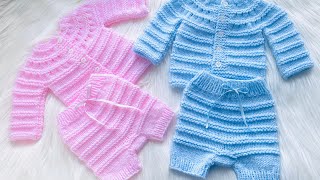 Easy Knit Diaper Cover, Baby Shorts To Match Lily Cardigan Beginner Friendly Knitting Patterns