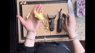 Easiest Way to Peel Ginger Root