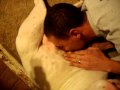 Man breast feeds on dog!!!