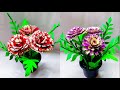 How to make beautiful paper flowers easy / kadadasi mal nirmana /a4 athkam nirmana / paper flowers