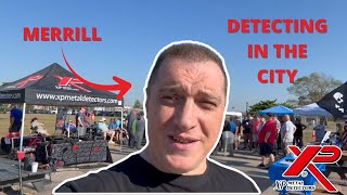 Xp Metal Detectors Detecting In The City With Merrill