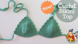 NEW Crochet Bikini Top Pattern For Any Size