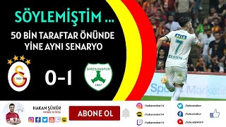 Galatasaray'a Giresunspor şoku! 0-1 Söylemiştim..