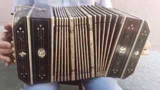 Aa Bandoneon Bandonion Tango Ela Arnold Diatonic Perl 71 Keys Year 1929 Aluminum Plates
