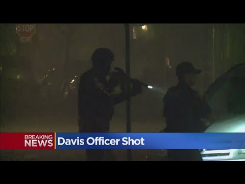 Search On For Suspect In Davis Officer Shooting