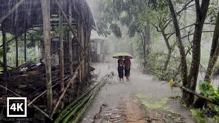 Heavy Rain In Bangladeshi Beautiful Village Village Life