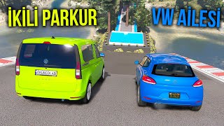 Volkswagen Arabalar İkili Parkurda Hem Uçma Hem Havuz | Örümcek Abi ile GTA 5