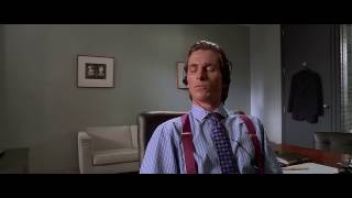 American Psycho - Patrick Bateman Listening To Lady In Red In His Office