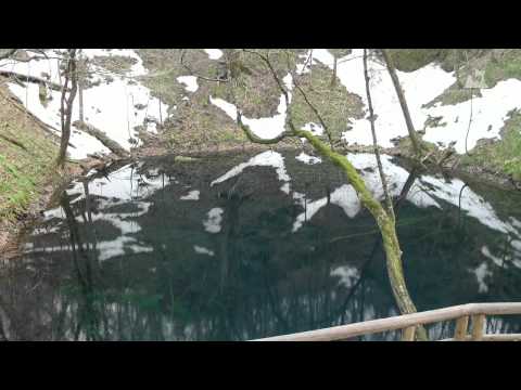 早春の青池（十二湖） - 水面（カメラ固定） - 0114A