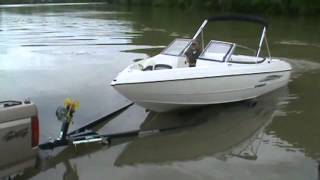 Loading Your Runabout On The Trailer By Sandhill Boats