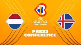 Netherlands v Iceland - Press Conference | FIBA Basketball World Cup 2023 European Qualifiers