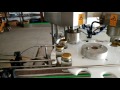 Video Round jar bottling machine glass bottles filling vacuum capper labeling applicator solution
