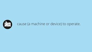 Actuating