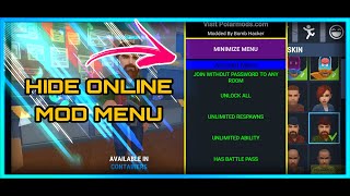Hide Online V4.9.3 Mod Menu | Unlock All | Ban Bypass |Control All Players | Fixed Issues| And More!