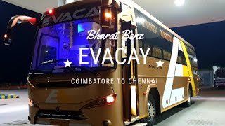 Evacay Bharat Benz Sleeper Coimbatore To Chennai Interior And Exterior Parallel Chase With Kpn