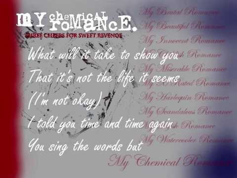 MY CHEMICAL ROMANCE LYRICS TRADUCIDA my chemical romance lyrics traducida: