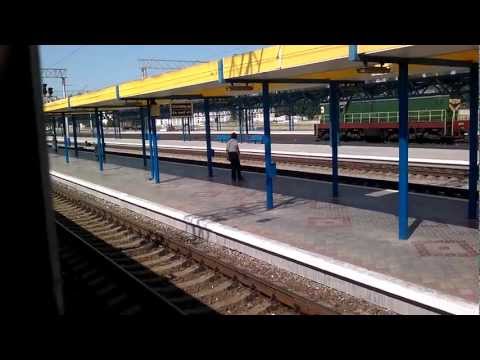 Отправление поезда №36 со станции Симферополь-Пасс