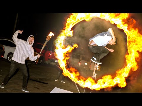 SKATING A RING OF FIRE!