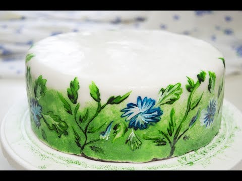 Как сделать крем для росписи торта