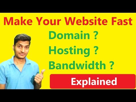 VIDEO : how to make  website faster | what is domain,hosting and bandwidth explained in hindi | mr technical - in this video i tell you that how to make yourin this video i tell you that how to make yourwebsitefast, wordpressin this video ...