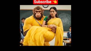 Babloo Bandar Ki Kutai Yellow Saree Teacher Ban I Chachi Bandar Wala Video