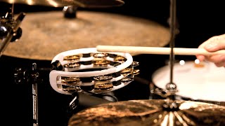 MEINL Percussion - Recording-Combo ABS Tambourine, Dual-Alloy Jingles - TMT2M-WH
