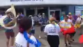 Dynasty Drumline with brass at the Rugby 7s