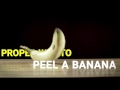 This Is How You're SUPPOSED To Peel A Banana