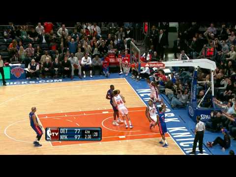 JR Smith throws the pass to Iman Shumpert who tips it back to JR Smith for 