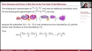 Lecture 2024-1 (39): Numerical Methods: Approx. of Partial Derivatives (3/3): Error Estimate