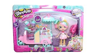Shopkins Season 8 World Vacation Shoppies Doll Peppa Mint's Gelati Scooter Unboxing Toy Review