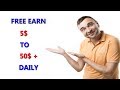 Earn FREE 5$-50$ Daily+ Withdrawl Proofs