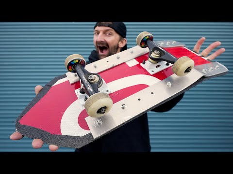 SKATEBOARD MADE FROM A STOP SIGN?!
