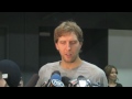 Dirk Talks to Media as Reigning Finals MVP