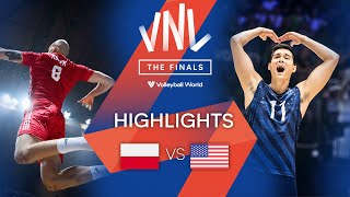 POL vs. USA - Highlights Semi Finals | Men's VNL 2022