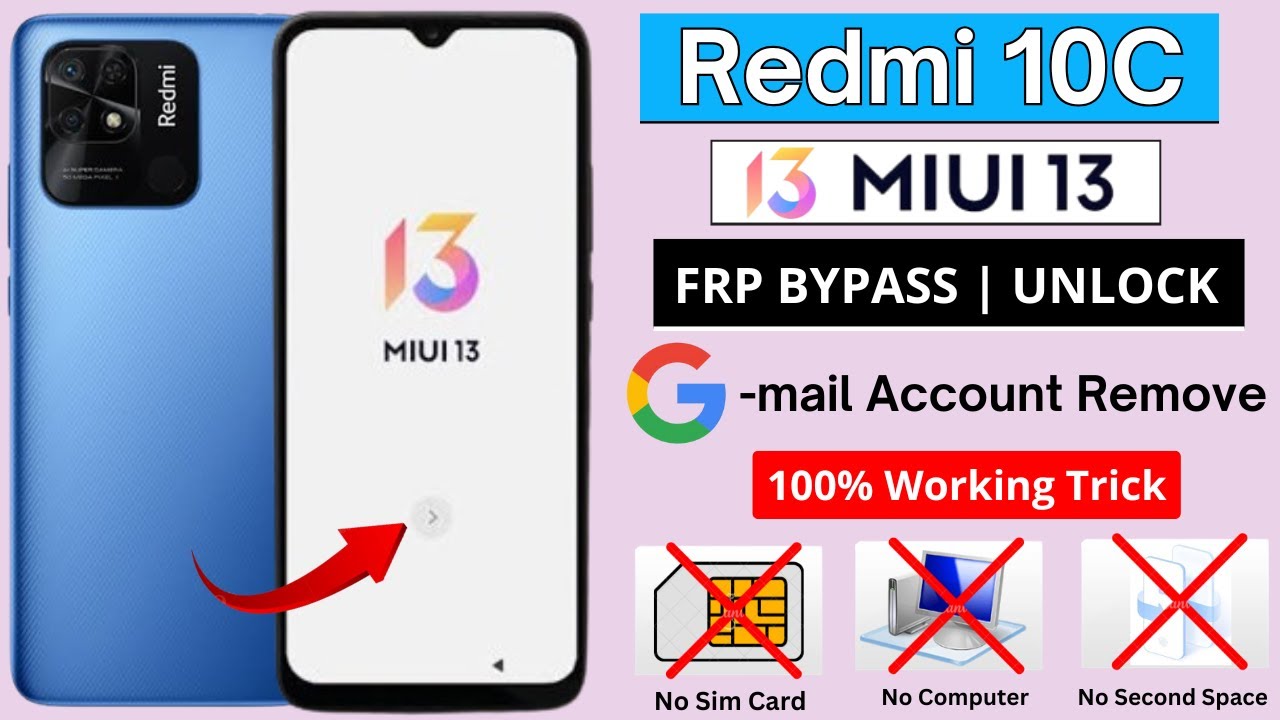 Xiaomi Redmi 10C MIUI 13 Frp Bypass Without PC | All Xiaomi Redmi 10C MIUI 13 Frp Bypass Without PC | All