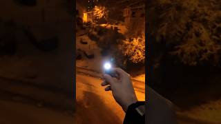 The Smallest Folomov 400 Lumens Edc Flashlight Output Test In Snow